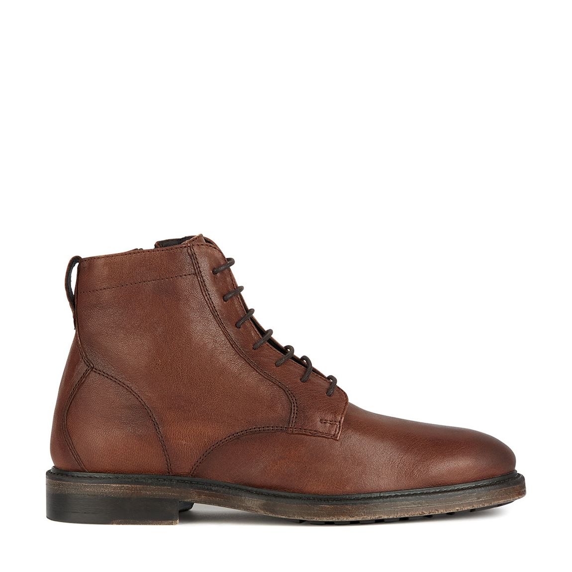 Brown Aurelio Leather Ankle Boots main product photo