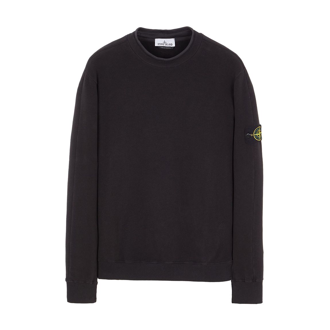 Black Mock Turtleneck Fleece Sweatshirt main product photo