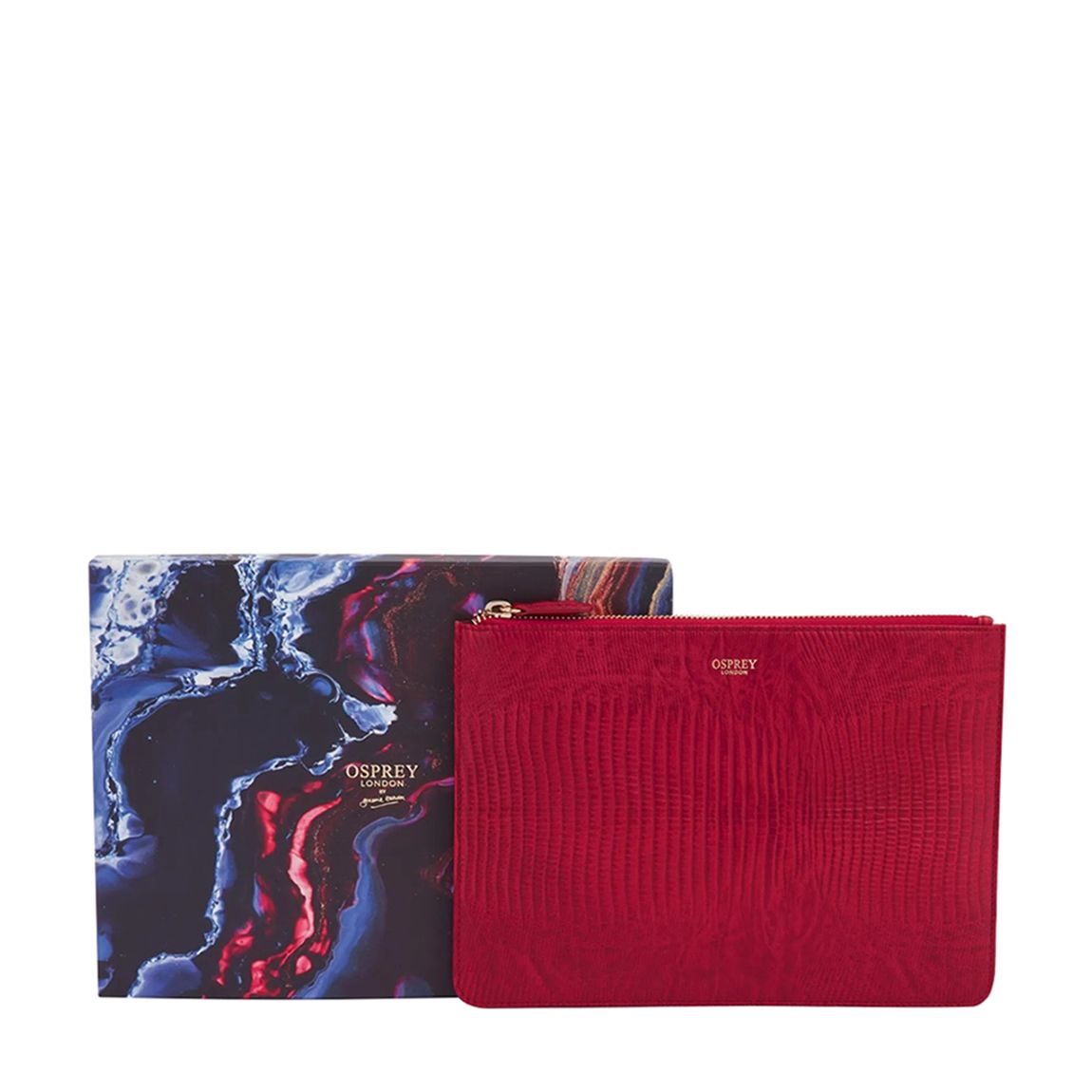 Red Luna Iguana Medium Pouch main product photo