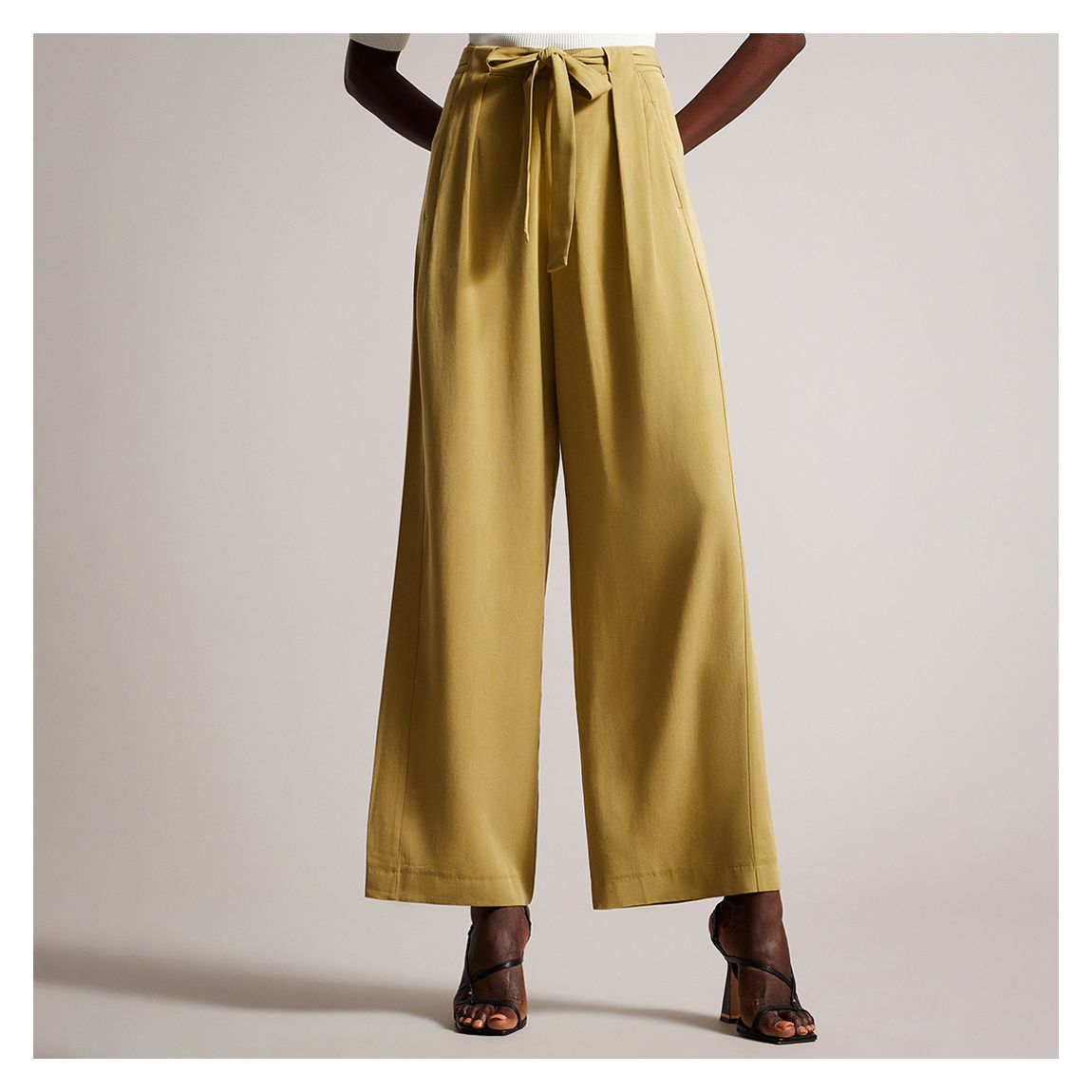 Yellow Jemila Wide Leg Trousers main product photo
