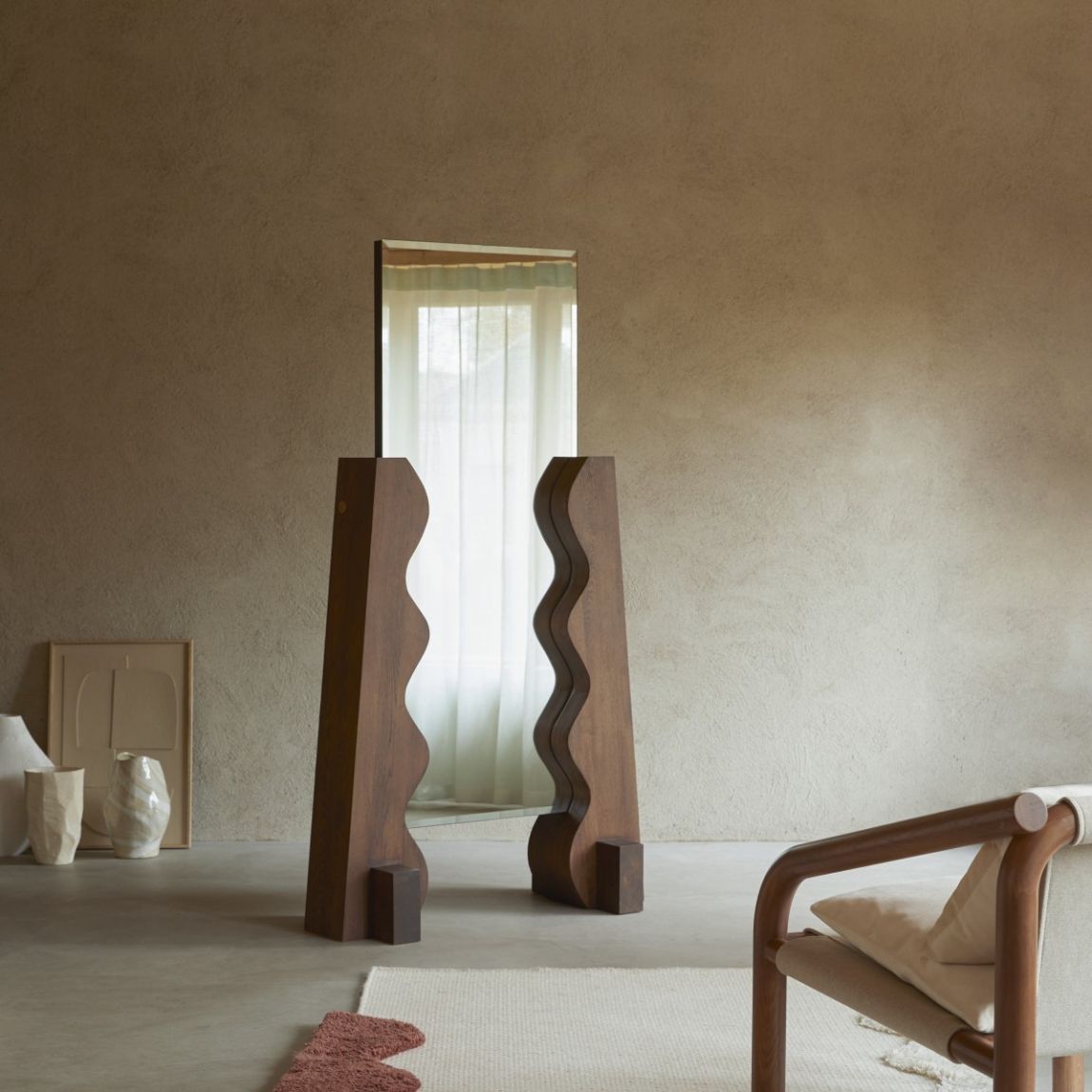 Opéra - Solid oak cheval mirror 175 x 94.5 cm main product photo