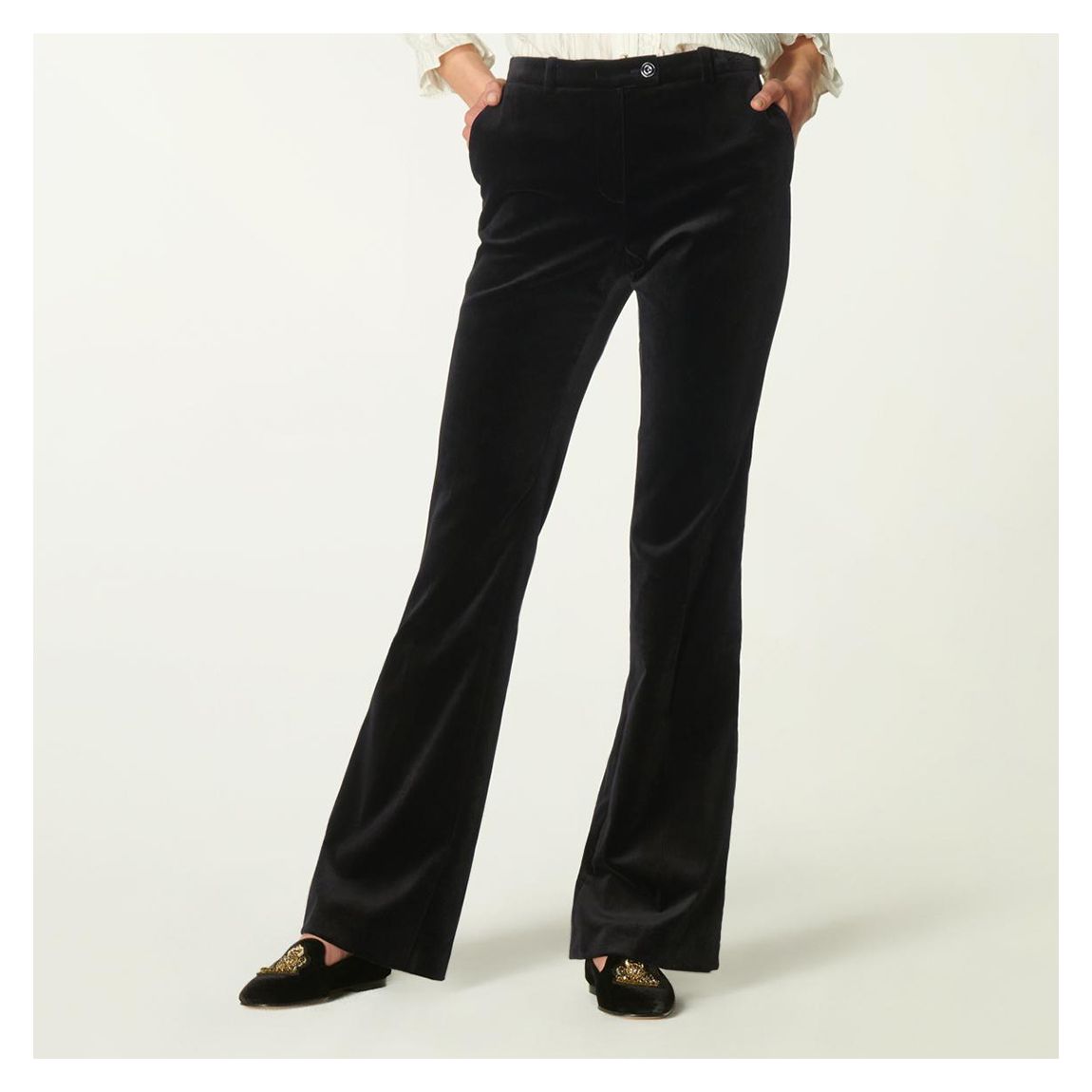 Black Evelina Stretch Trousers main product photo