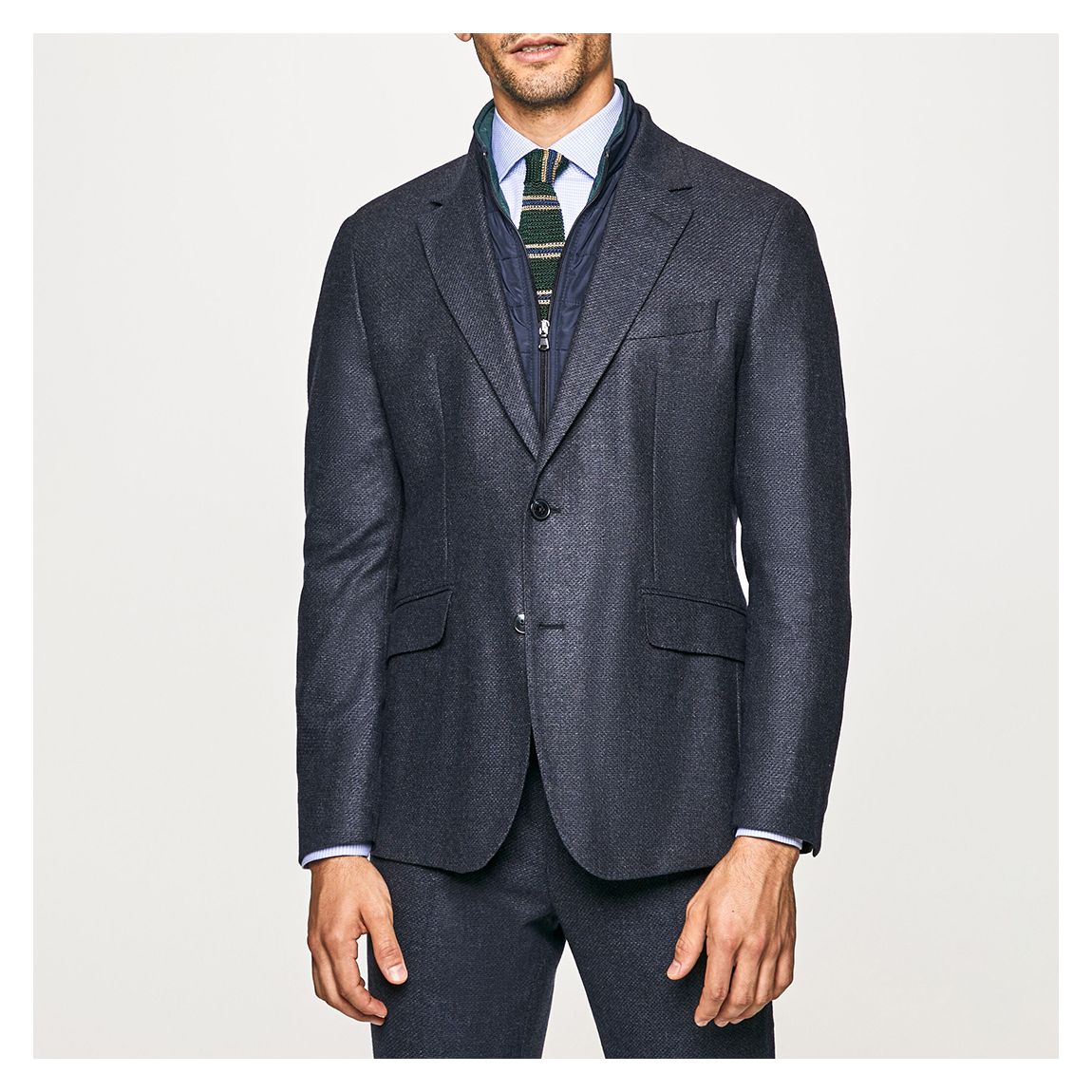 Navy Fitted Blazer main product photo