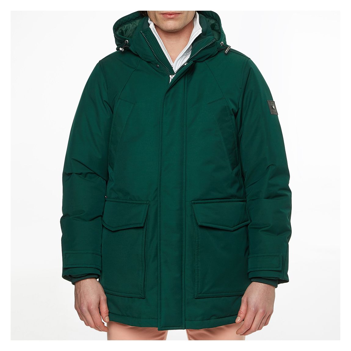 Green Rockie Quilted Coat main product photo
