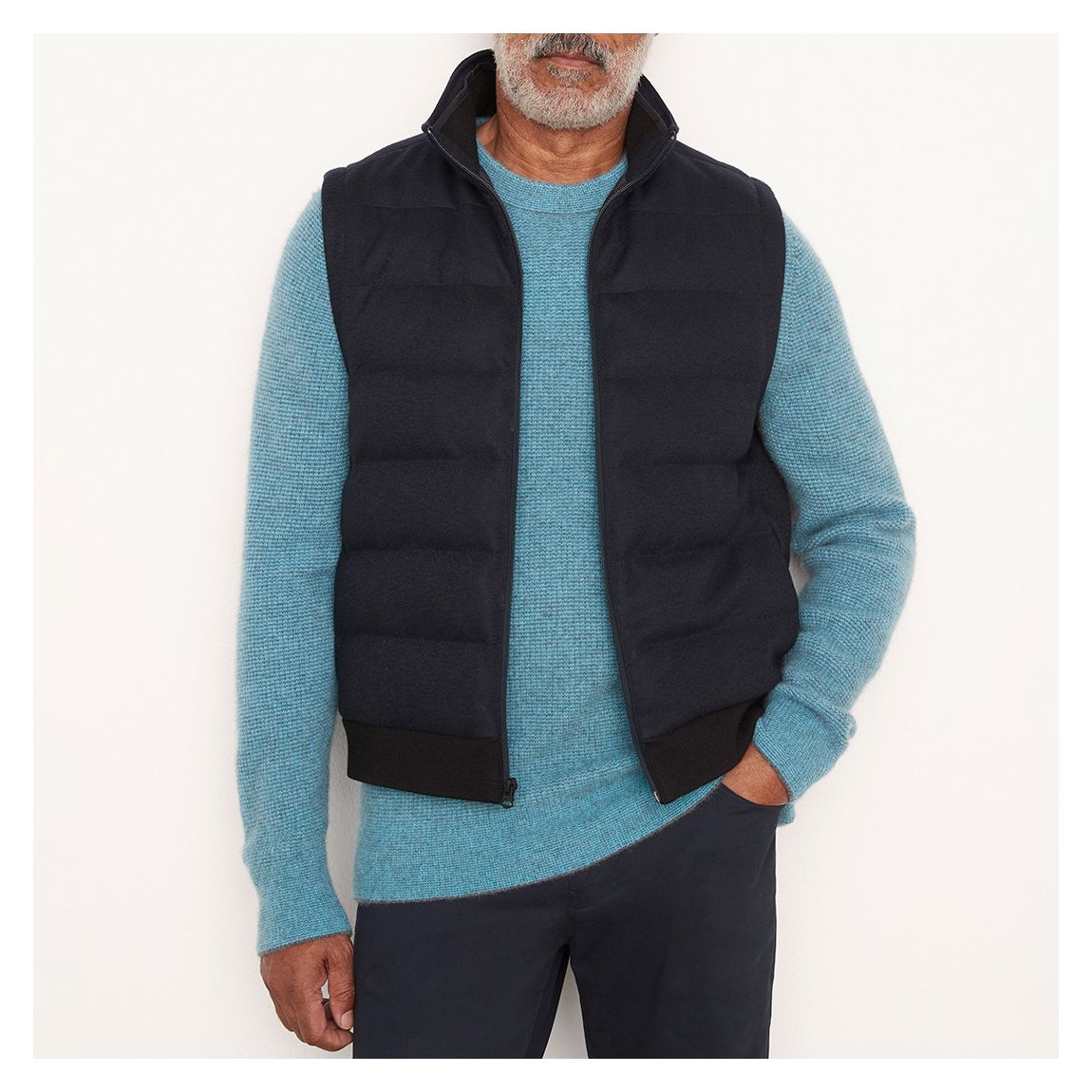 Navy Quilted Body Warmer main product photo