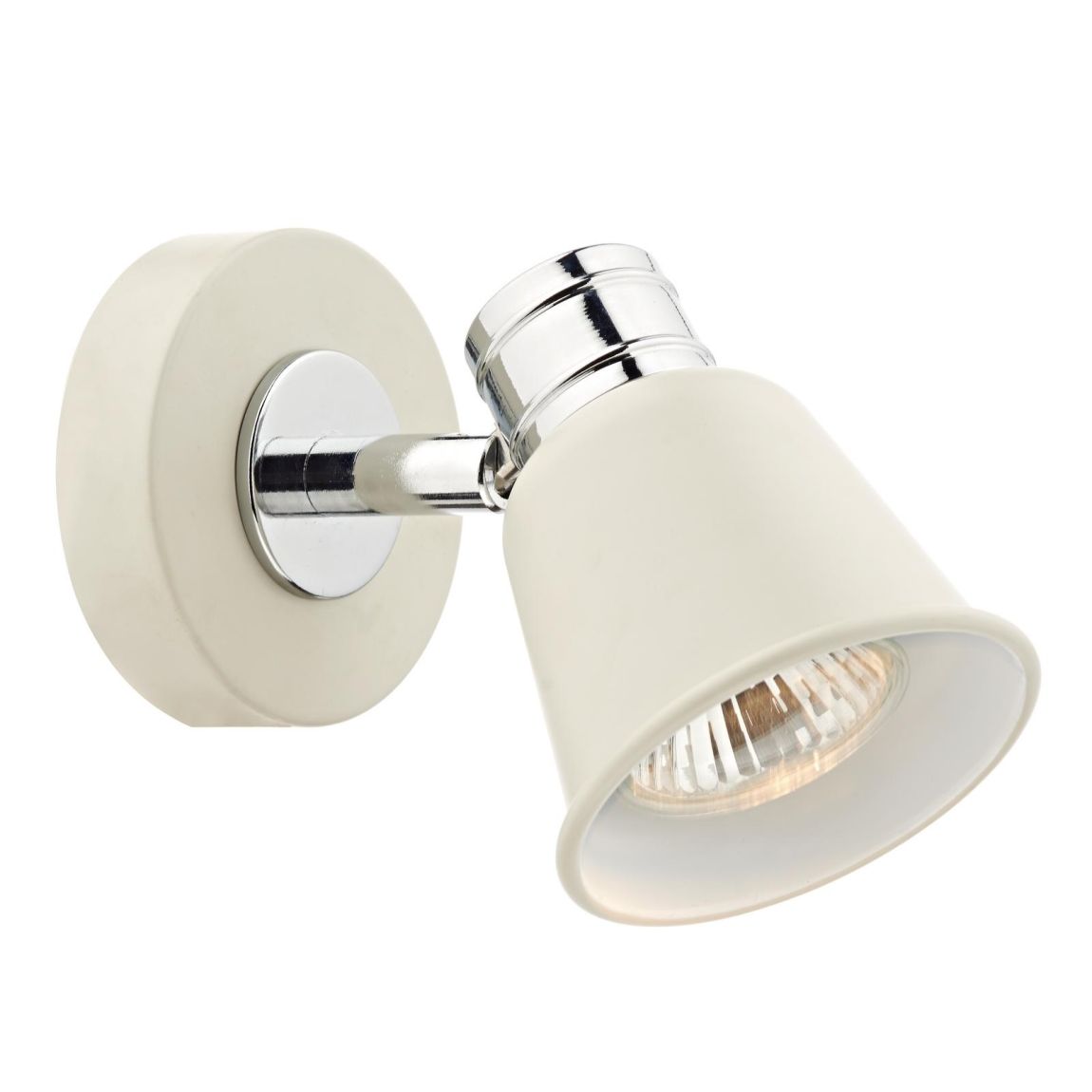 Fry Single Wall Spotlight Cream Polished Chrome main product photo