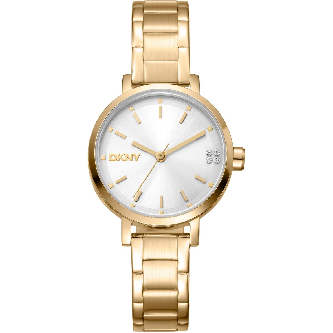 Steel Analog Quartz Watch with Deployant Clasp Wo - Yellow Watches main product photo
