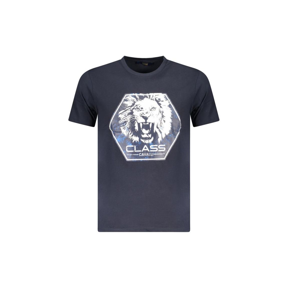 Lion Head Graphic Tee - Blue T-Shirts main product photo
