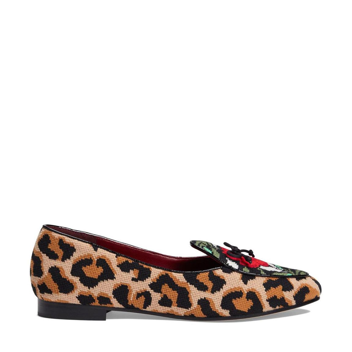 Leopard Print Devi Needlepoint Lovely Flat Shoes main product photo