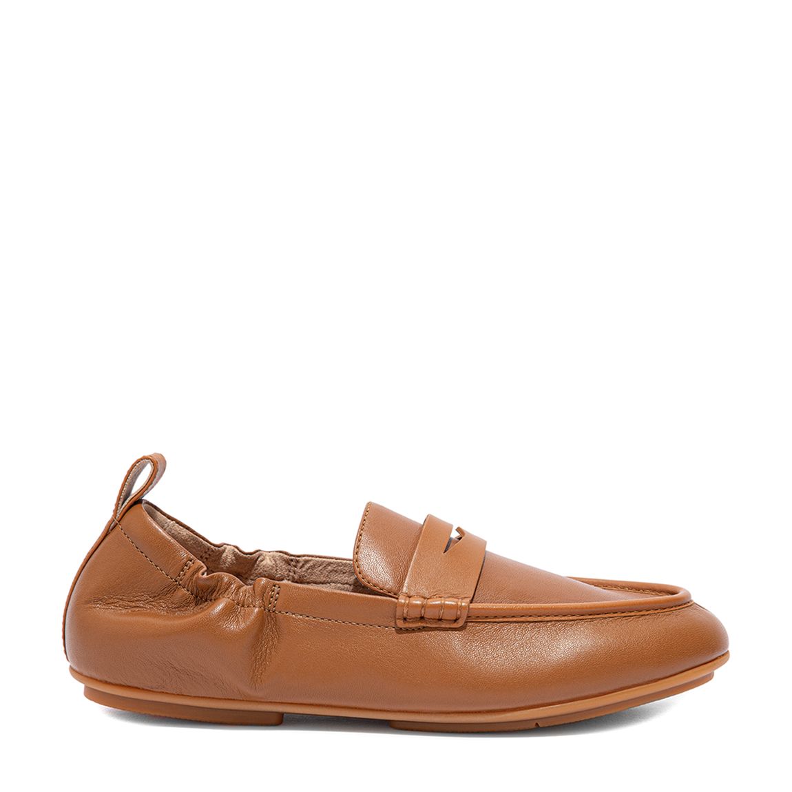 Brown Allegro Leather Penny Loafers main product photo