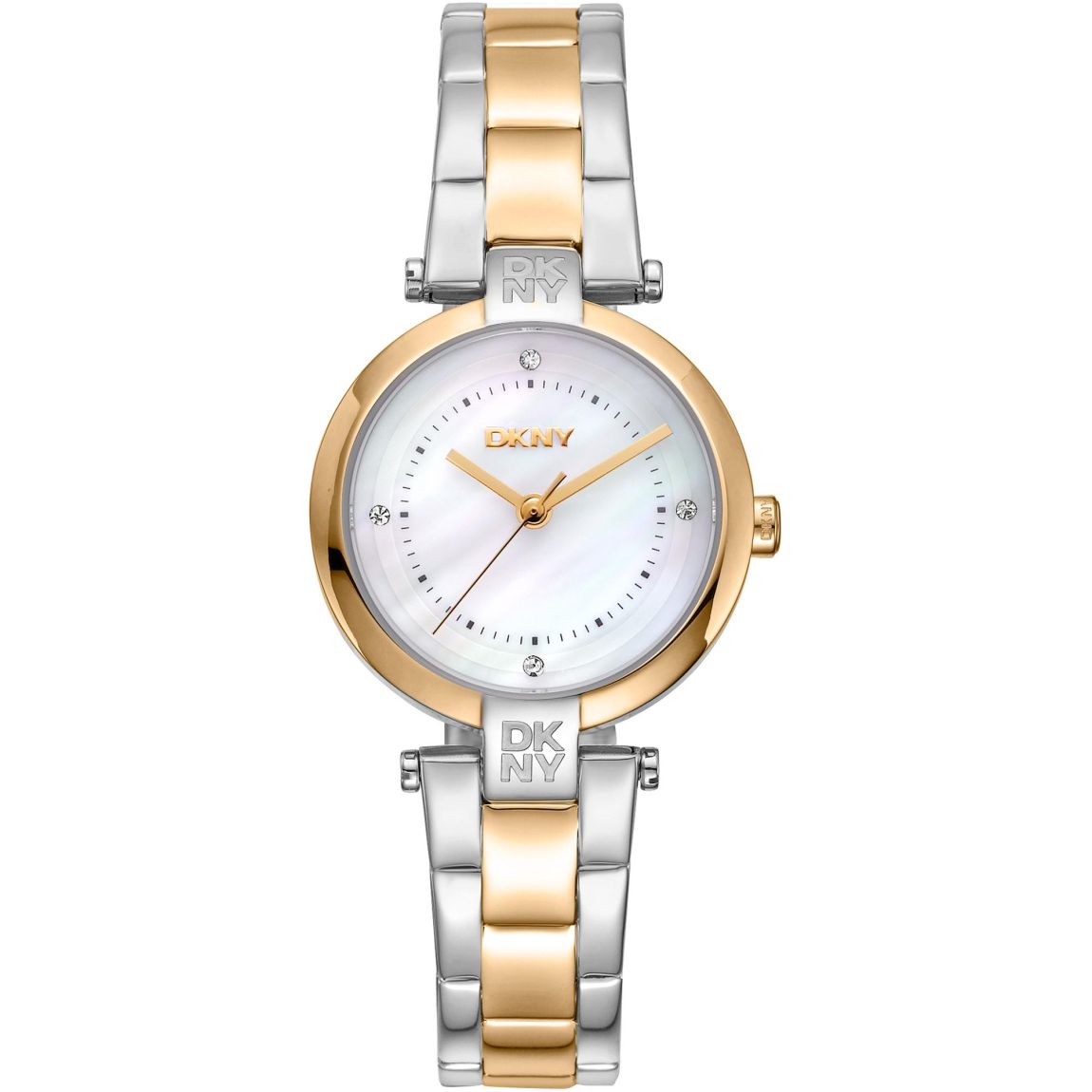 Stainless Steel Analog Quartz Watch with Deployant Clasp Wo - Grey main product photo