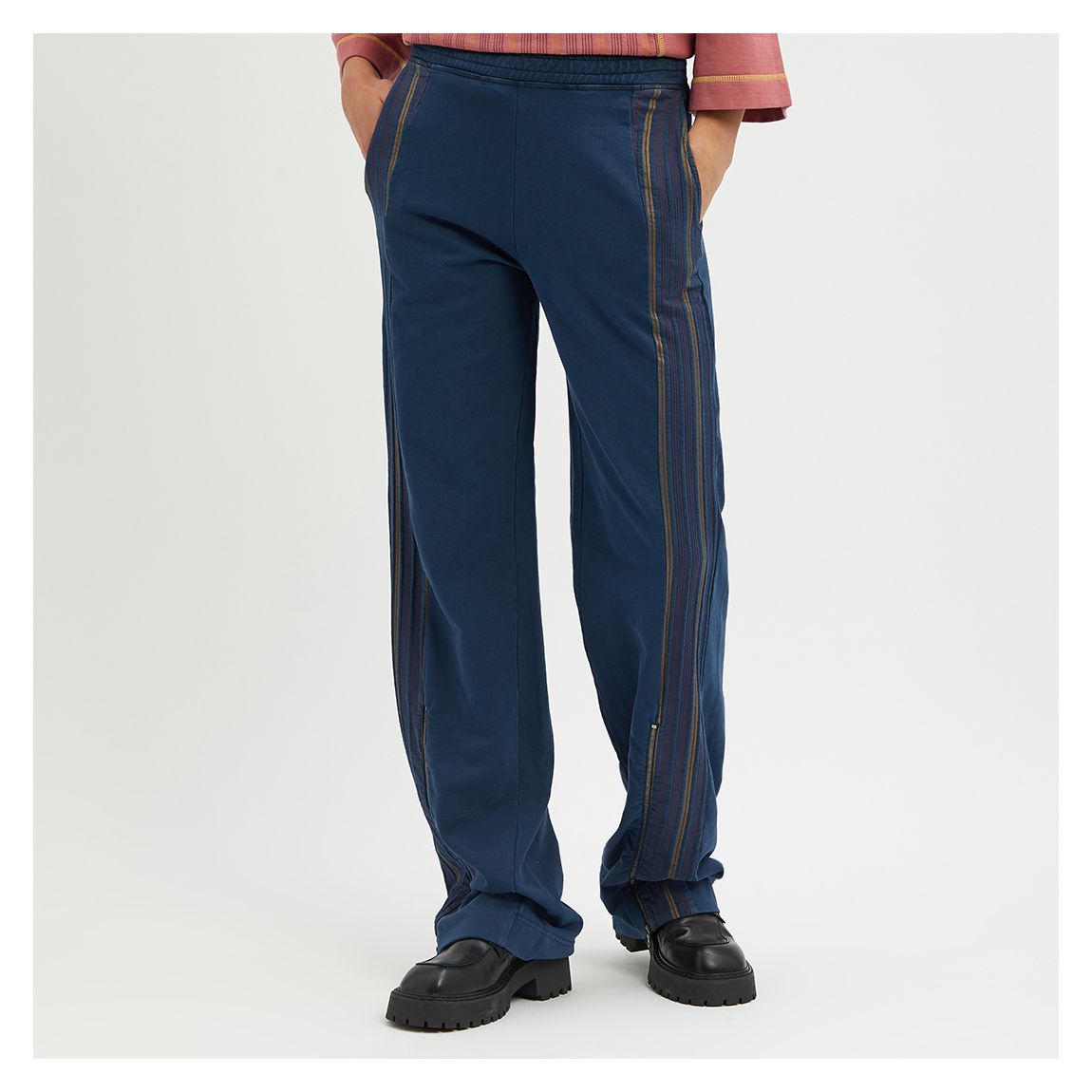 Dark Blue Shadow Cotton Sweatpants main product photo