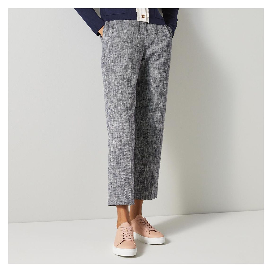 Blue Zurich Cotton Blend Trousers main product photo