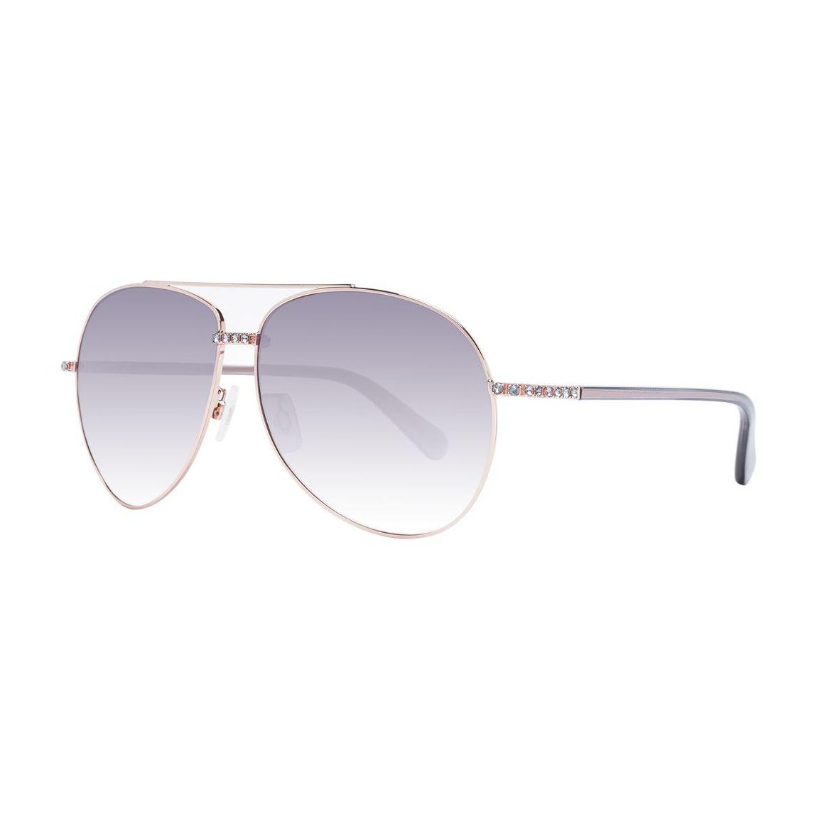 Aviator Sunglasses Rose Gold Crystal Detail Wo main product photo