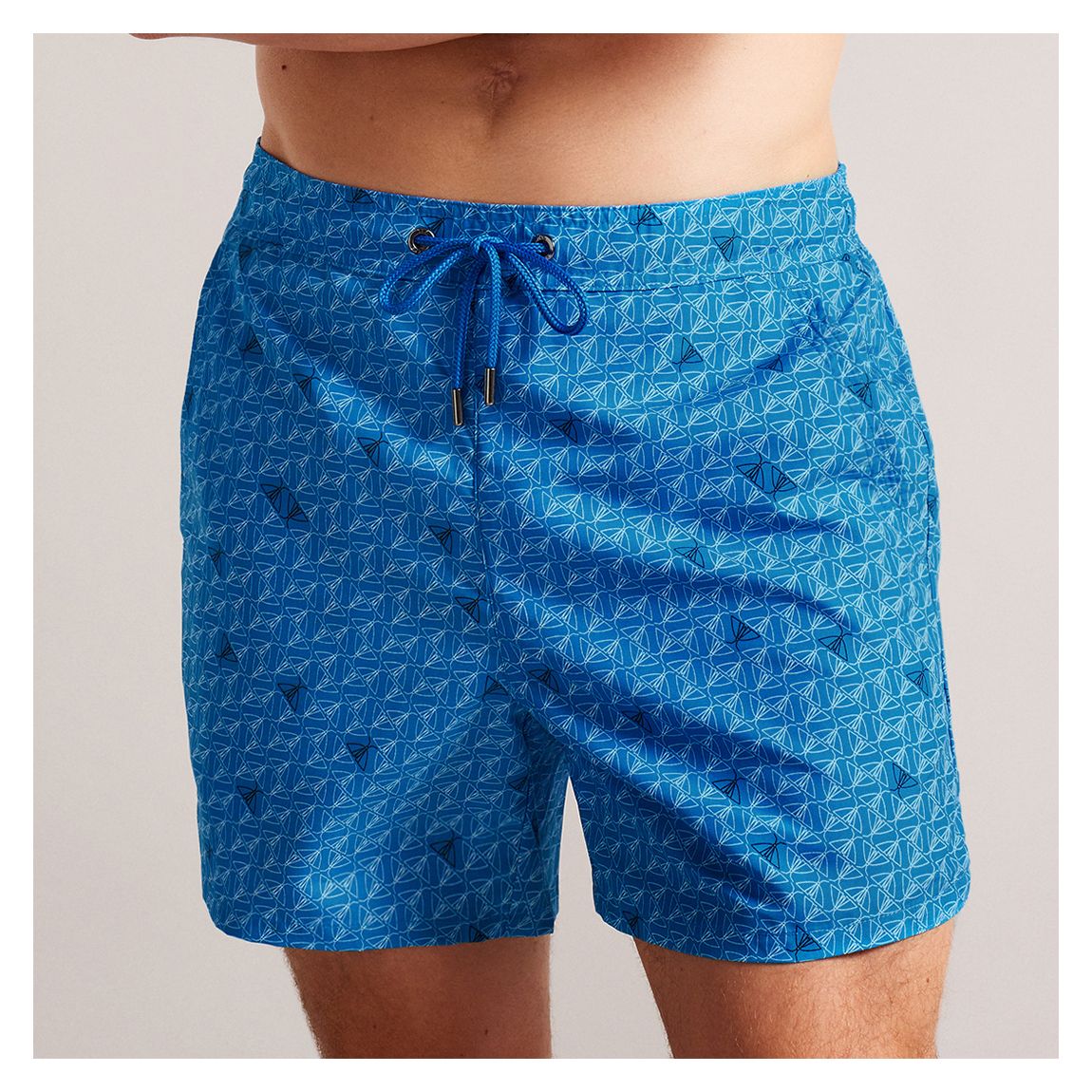 Blue Butterfly Printed Swimshort main product photo
