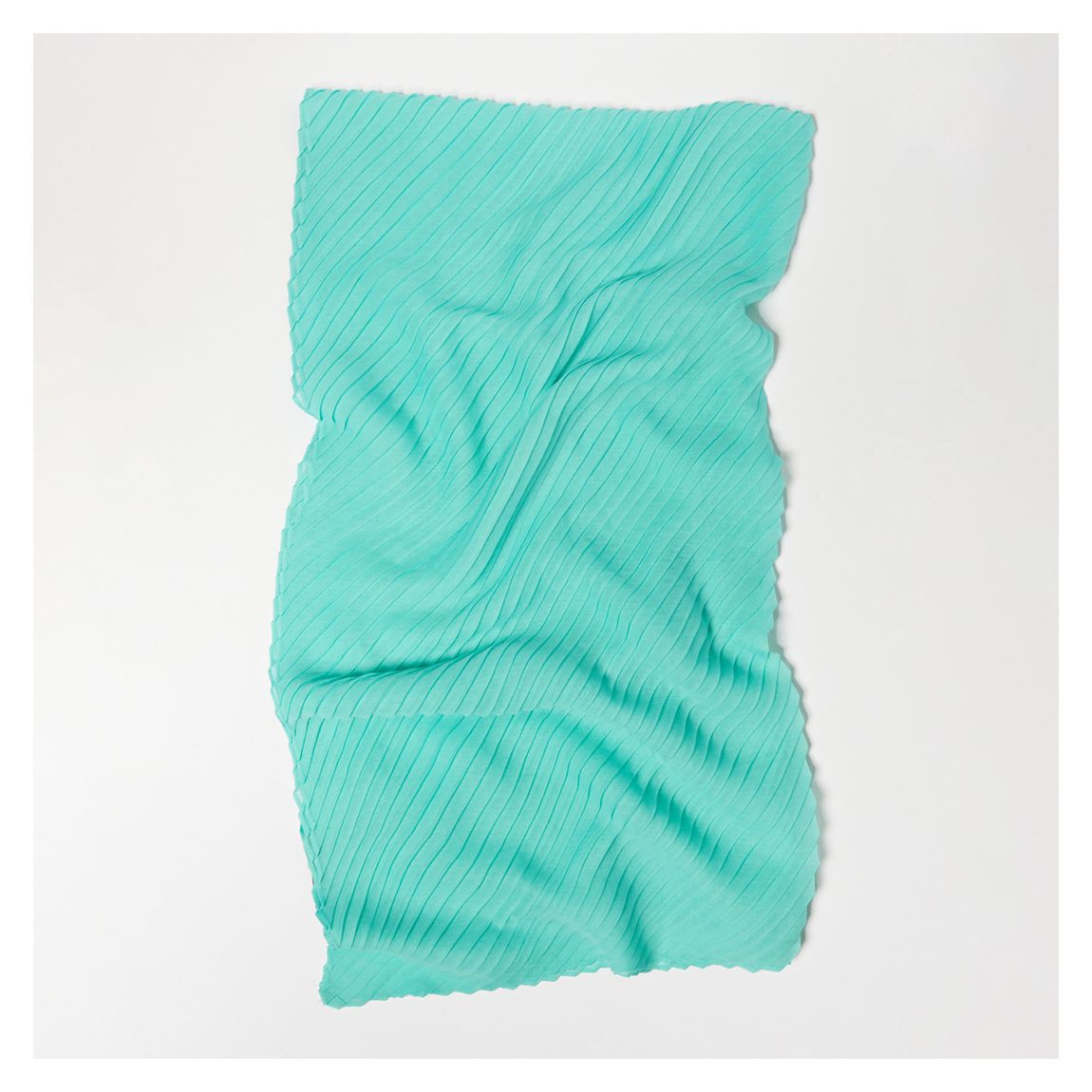Turquoise Deponete Pleated Scarf main product photo