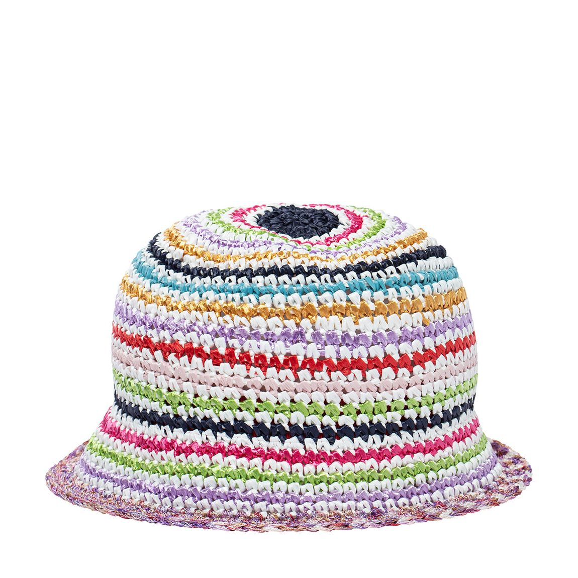 Multicoloured Striped Knitted Hat main product photo