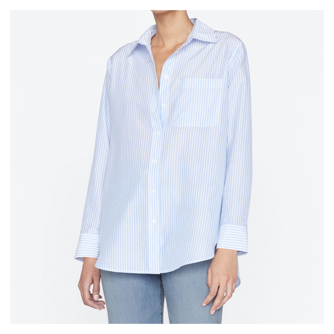 Blue Classic Pocket Striped Shirt main product photo