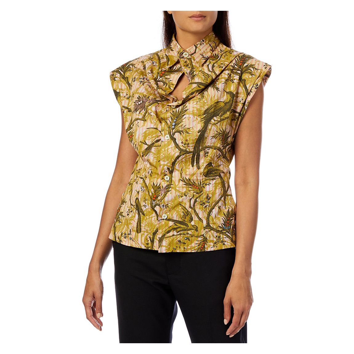 Multi Print Cotton Yawning Shirt main product photo