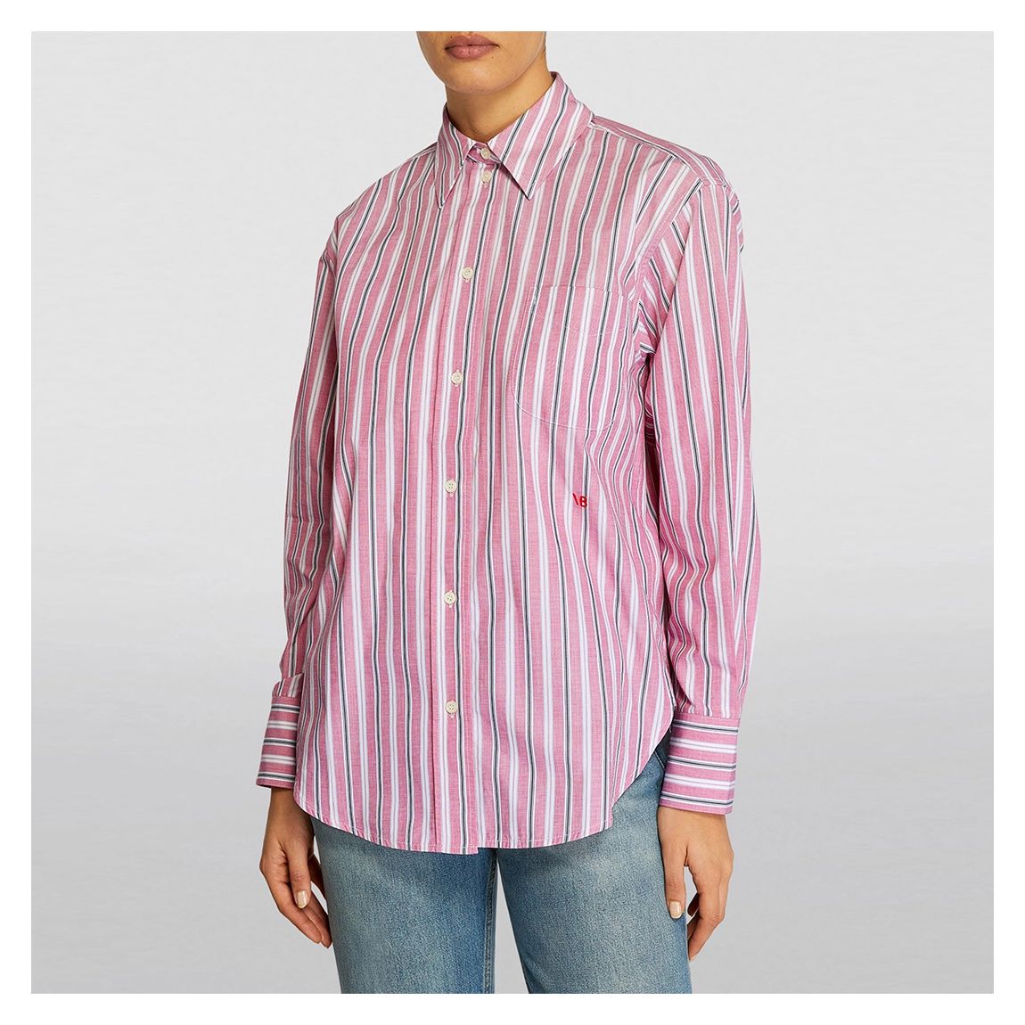 Pink Striped Long Sleeve Shirt main product photo