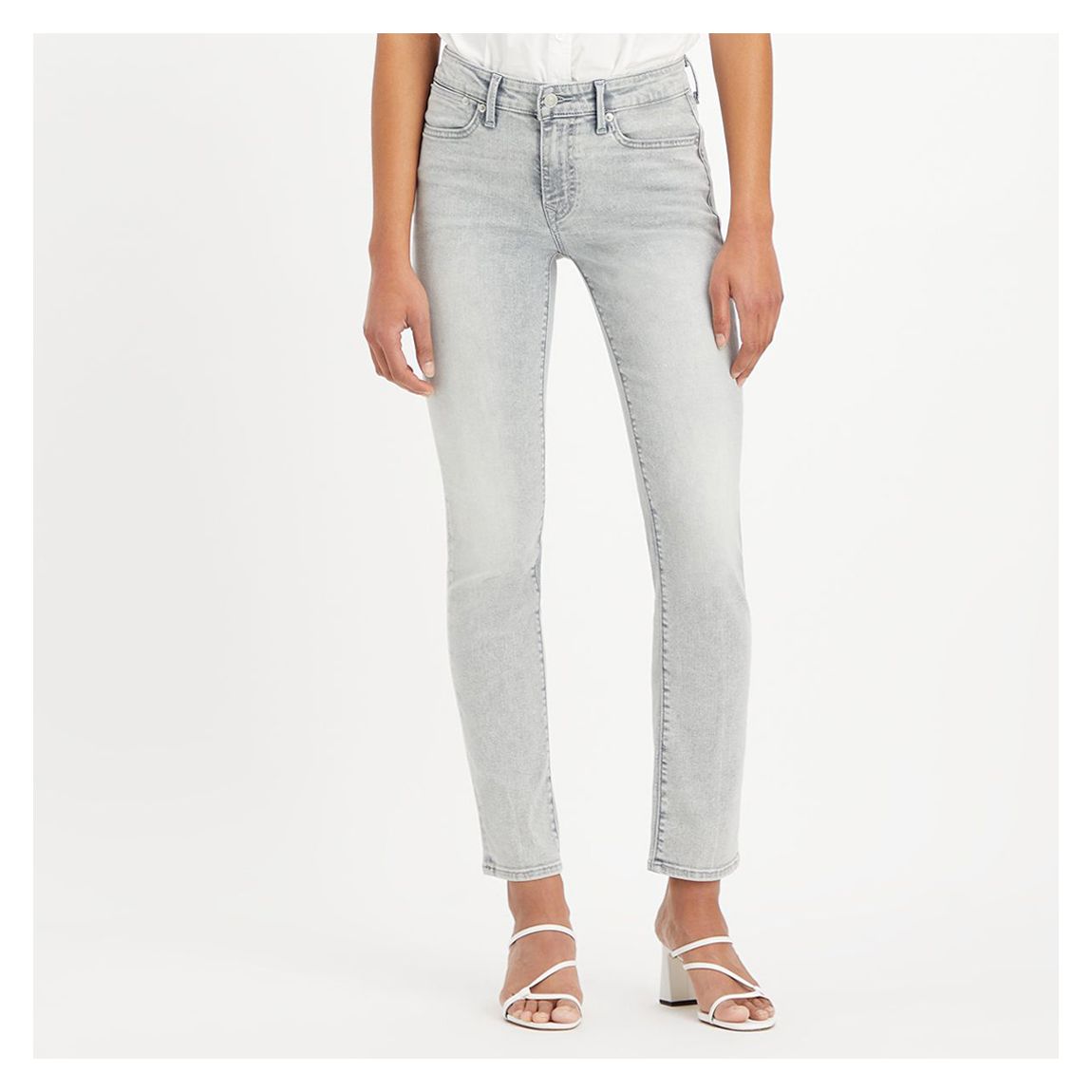 Grey 712™ Slim Stretch Jeans main product photo