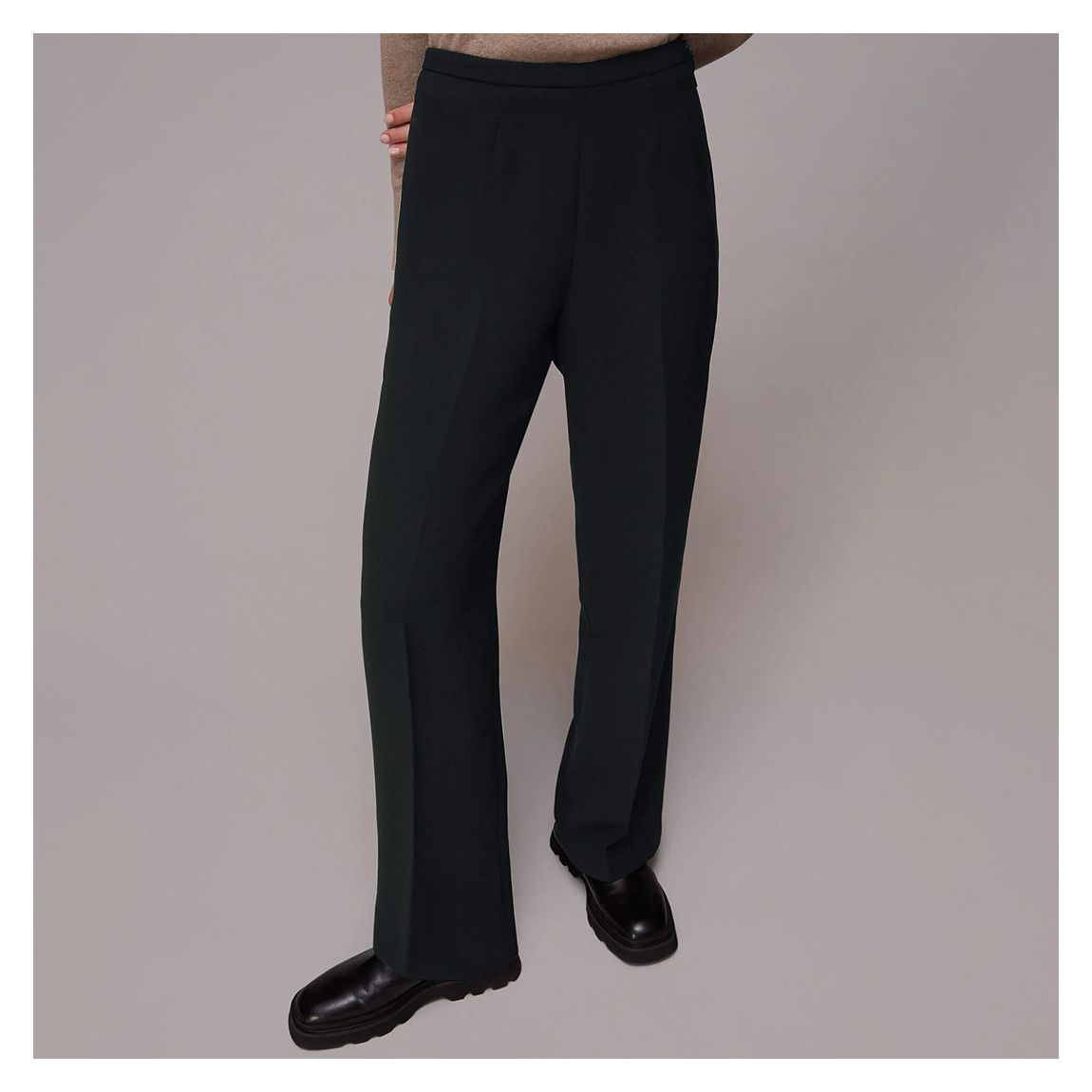 Black Full Length Anna Trousers main product photo
