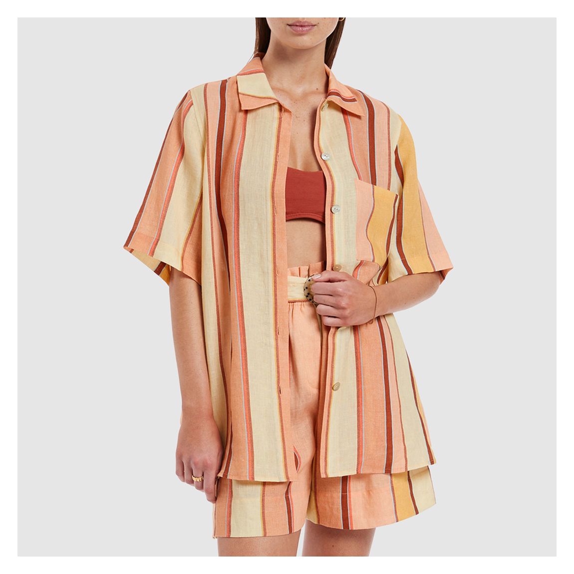 Multi Fira Stripe Short Sleeve Shirt main product photo
