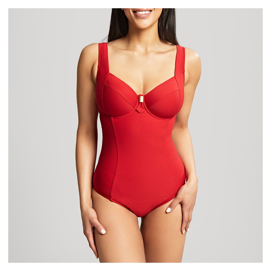 Red Marianna Balcony Swimsuit main product photo