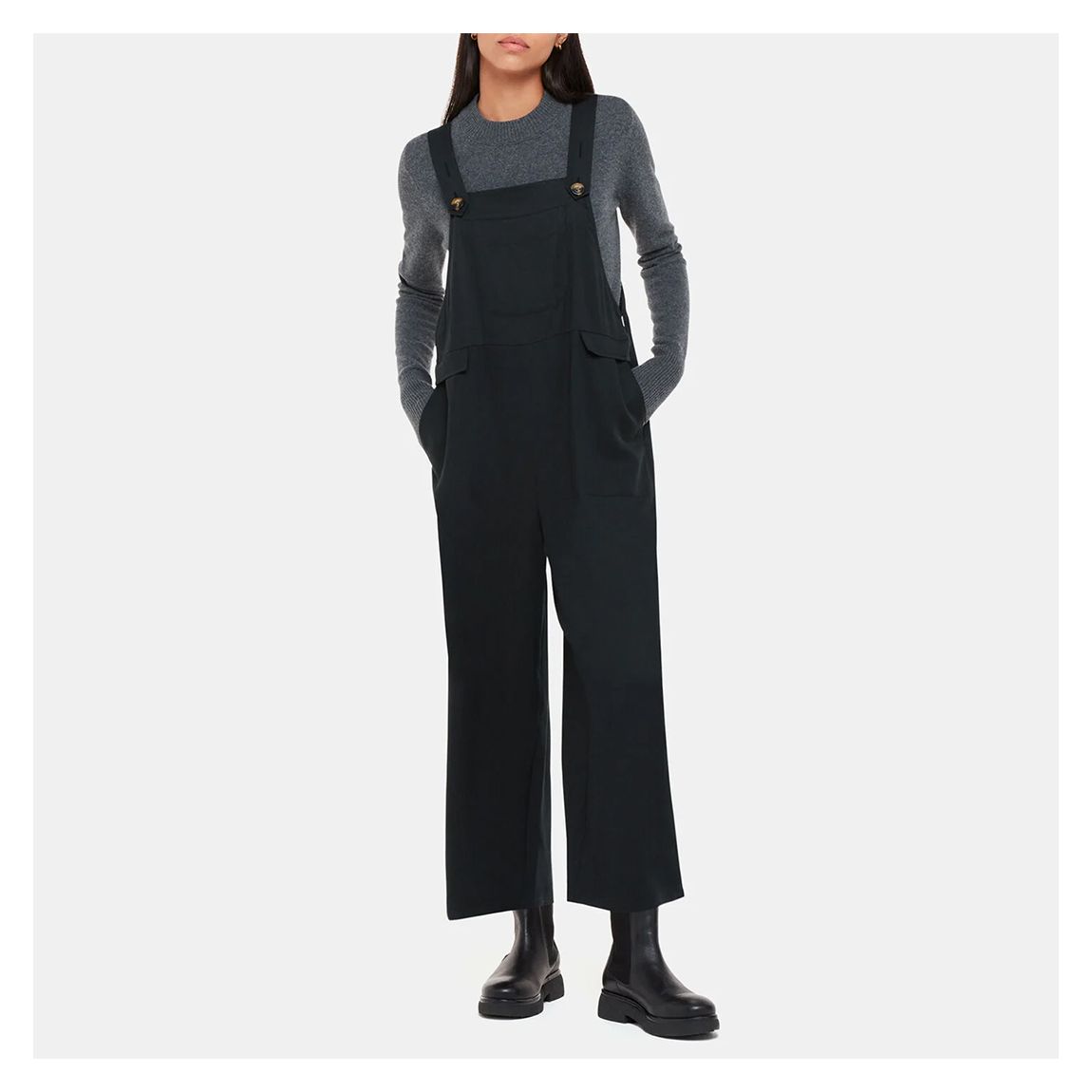 Black Riley Dungarees main product photo