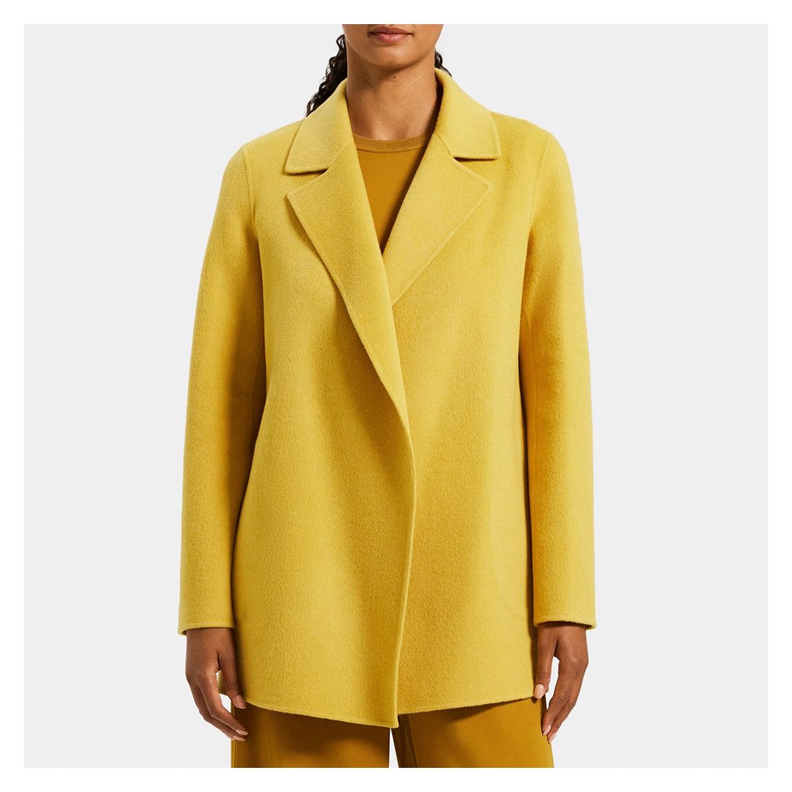 Yellow Cashmere Blend Coat main product photo