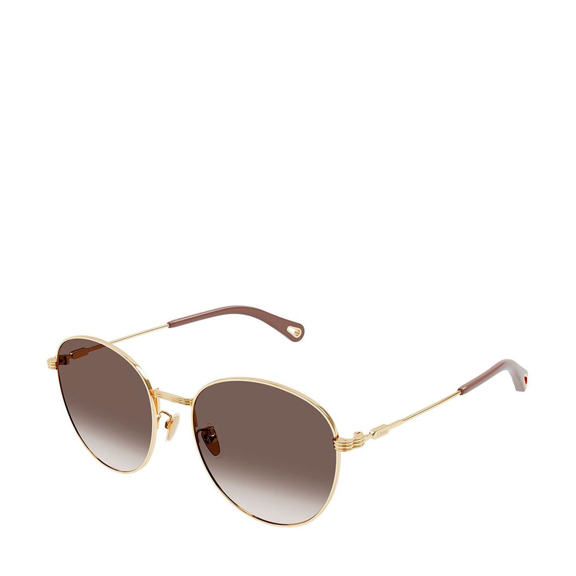 Women's Gold Chloe Sunglasses 57mm main product photo