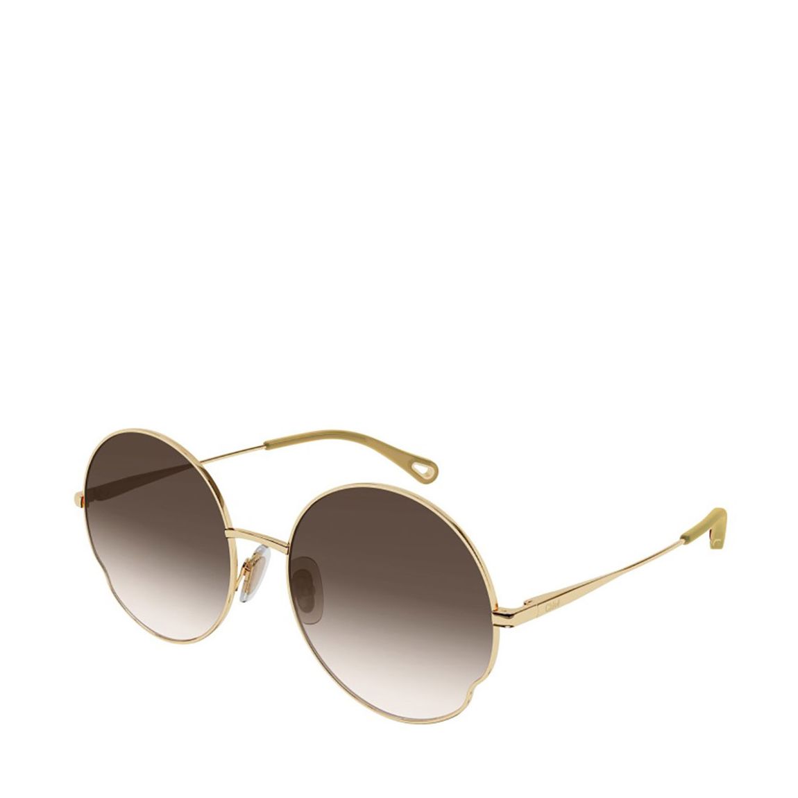 Women's Gold Chloe Sunglasses 59mm main product photo