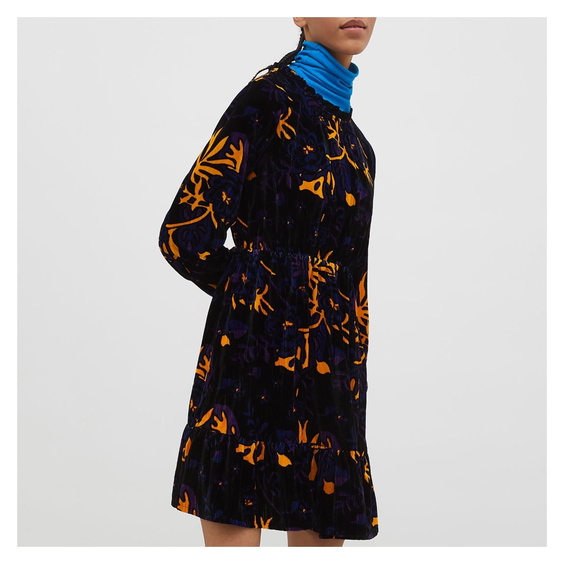 Black Pattern Autunno Dress main product photo