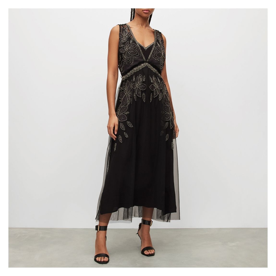 Black Laia Embellished Dress main product photo
