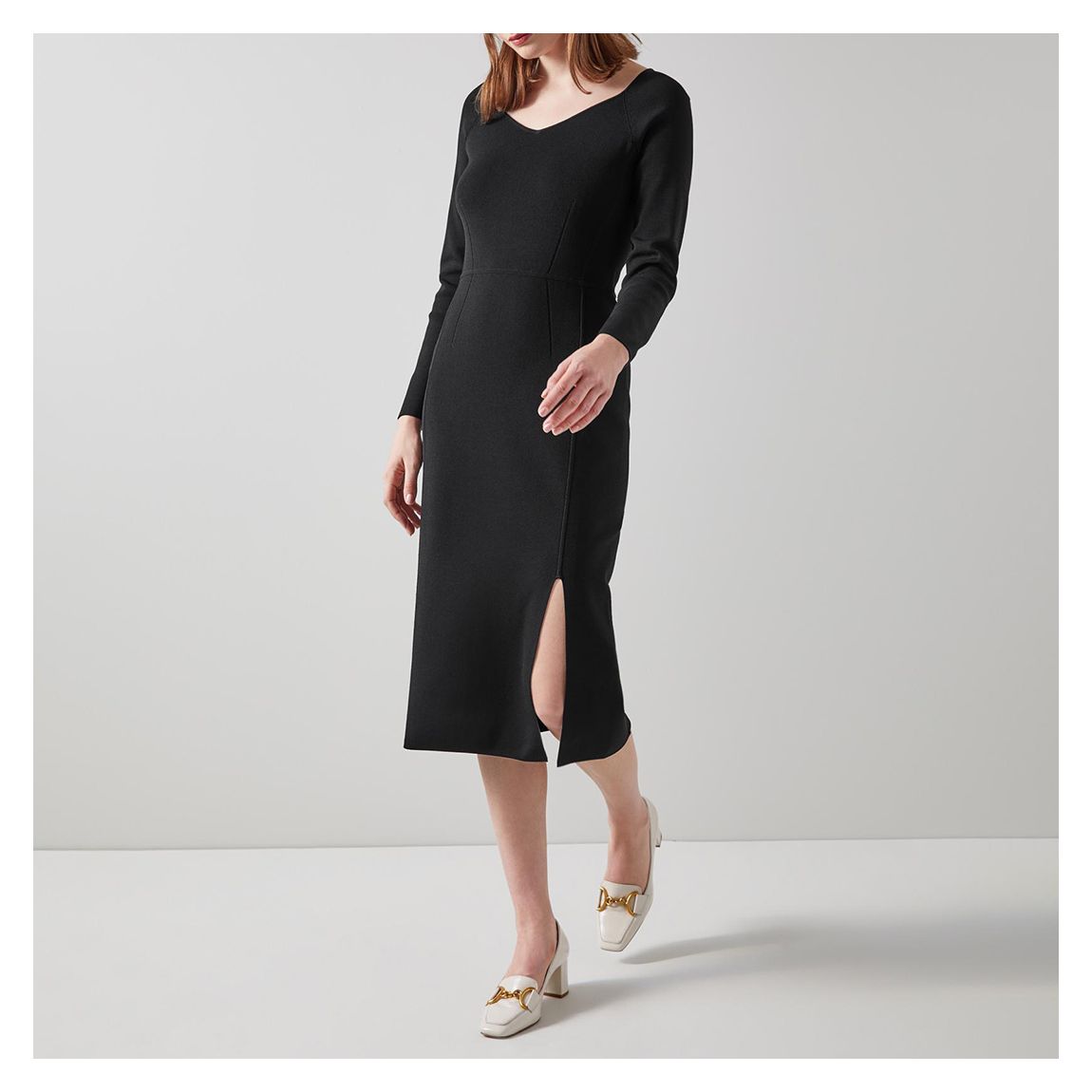 Black Scarlett Midi Dress main product photo