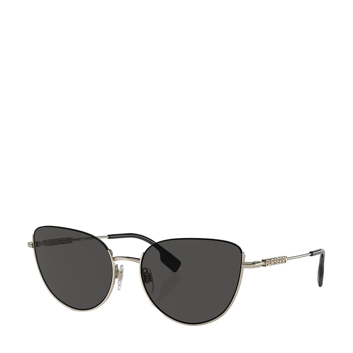 Women's Black & Gold Burberry Sunglasses 58mm main product photo