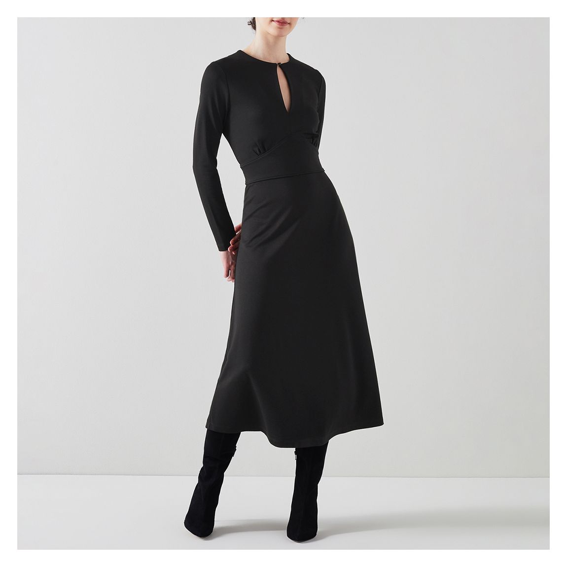 Black Sera Midi Length main product photo
