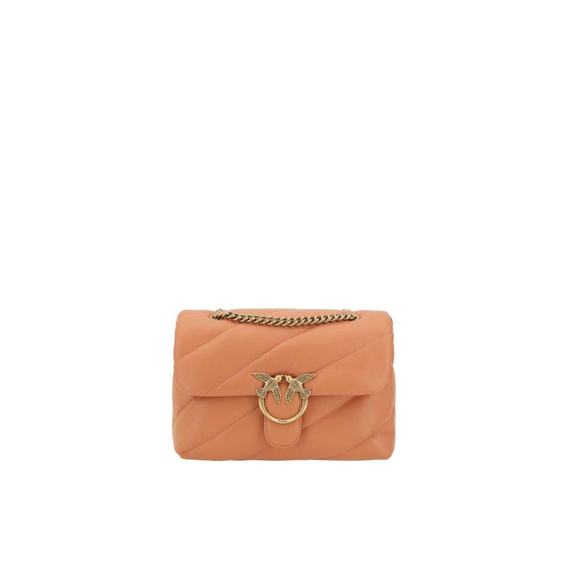 Love Bag Quilted Peach Shoulder Bag Wo - Orange main product photo