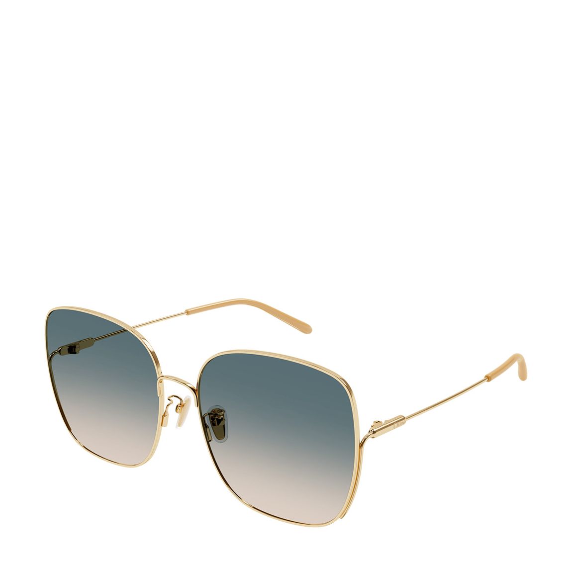 Women's Gold Chloe Sunglasses 61mm main product photo