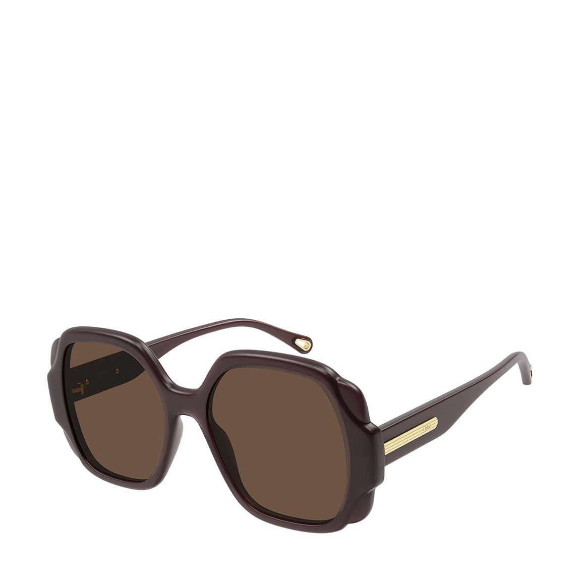 Women's Brown Chloe Sunglasses 55mm main product photo