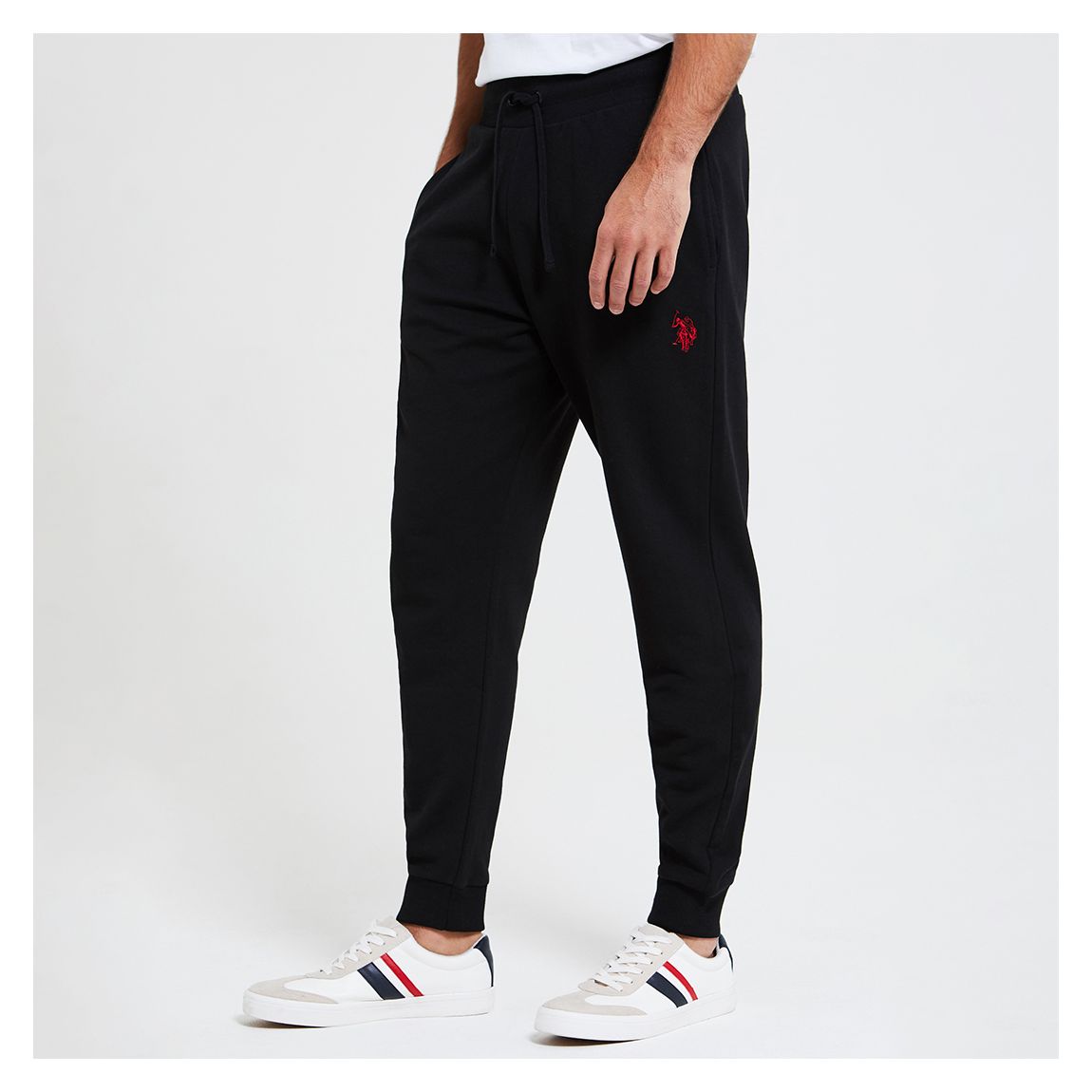 Black Core Cotton Blend Joggers main product photo