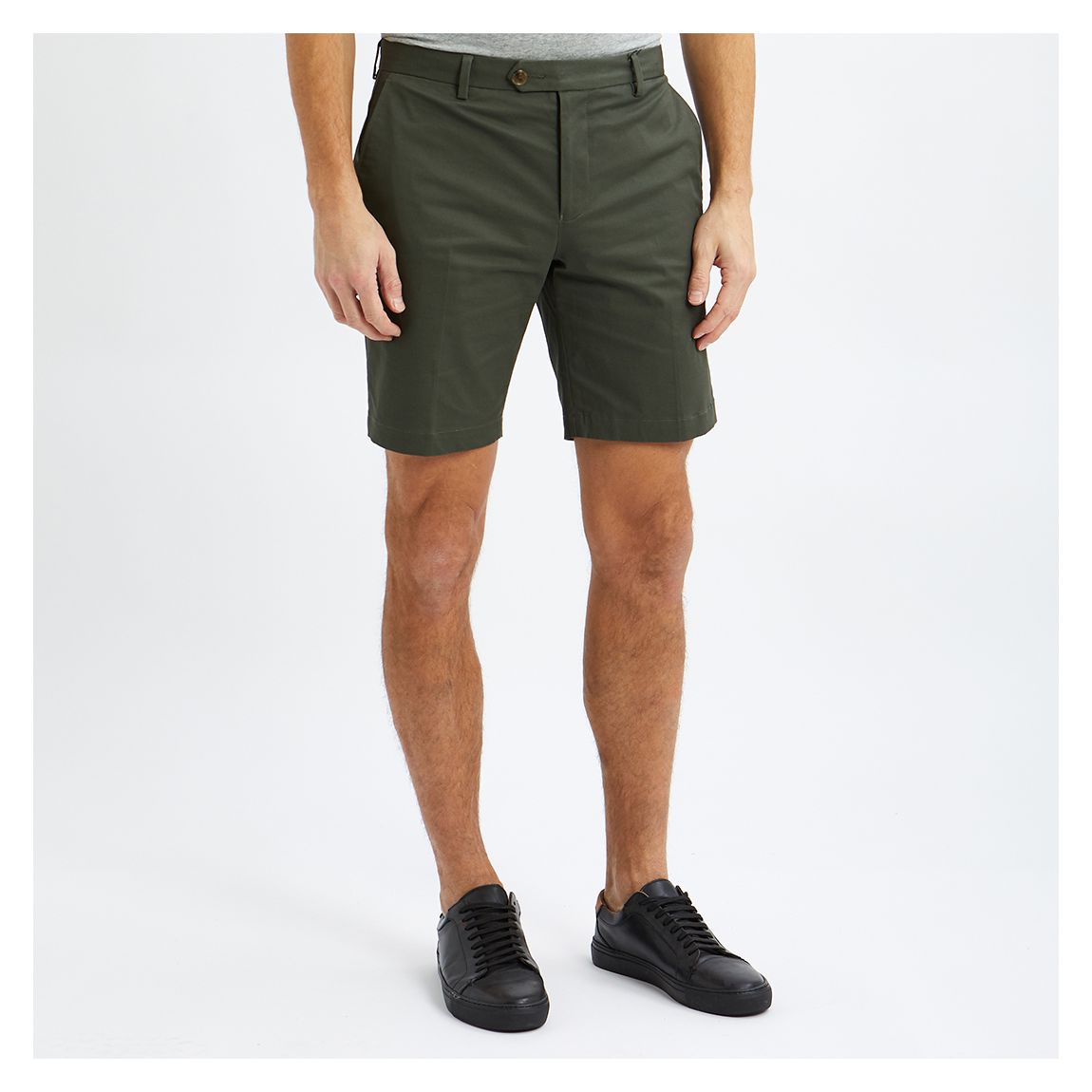 Khaki Hampton Chino Shorts main product photo
