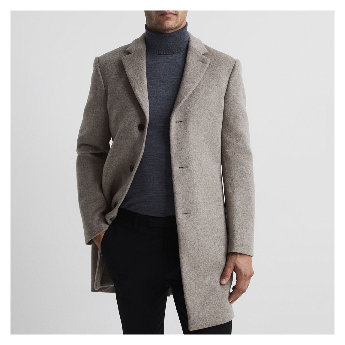 Grey Gable Wool Epsom Overcoat main product photo