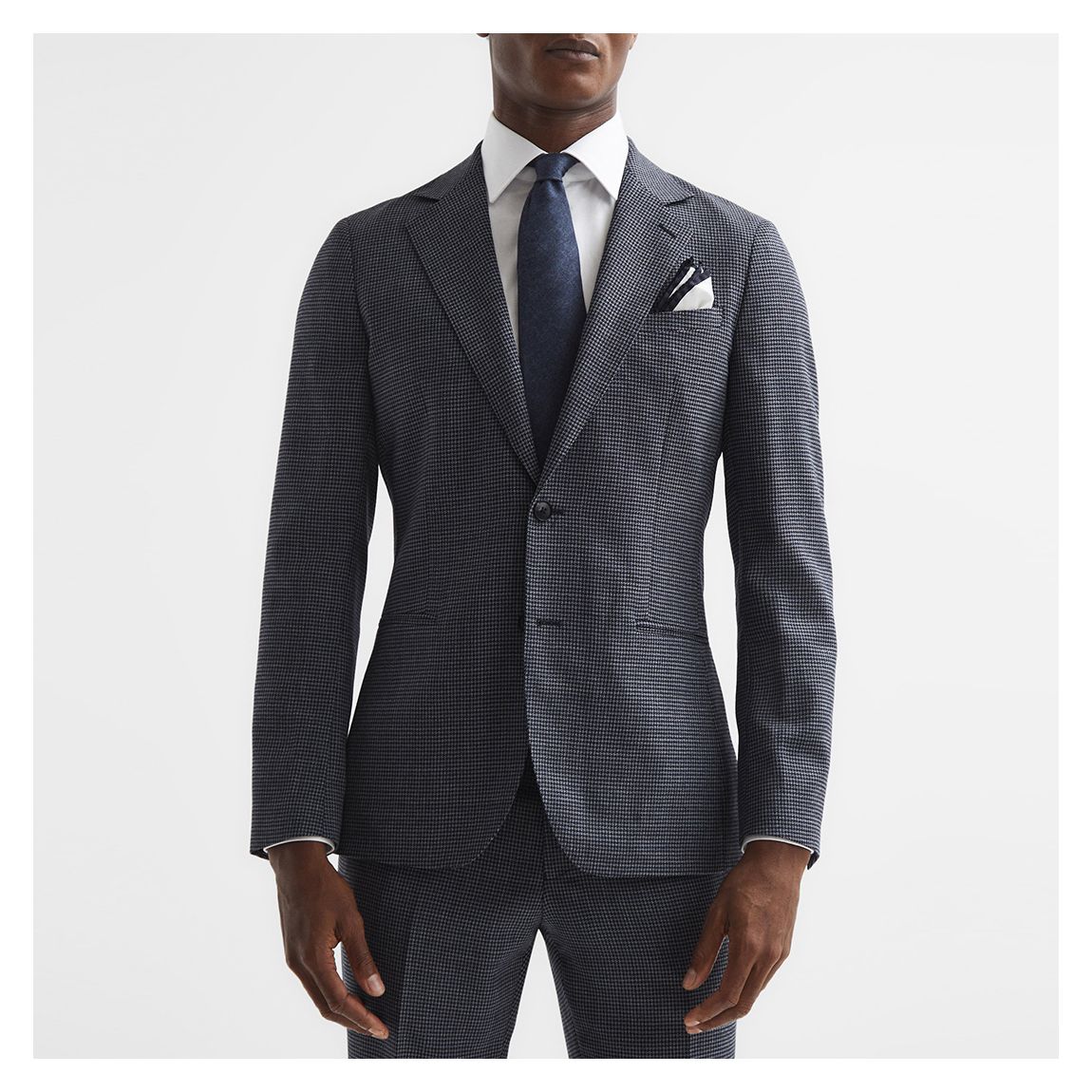 Navy Leadenhall Check Single Breasted main product photo