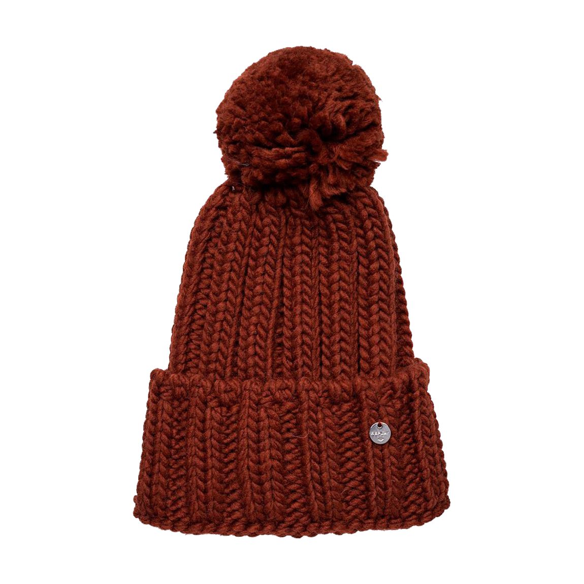 Rust Pom Pom Wool Blend Beanie main product photo