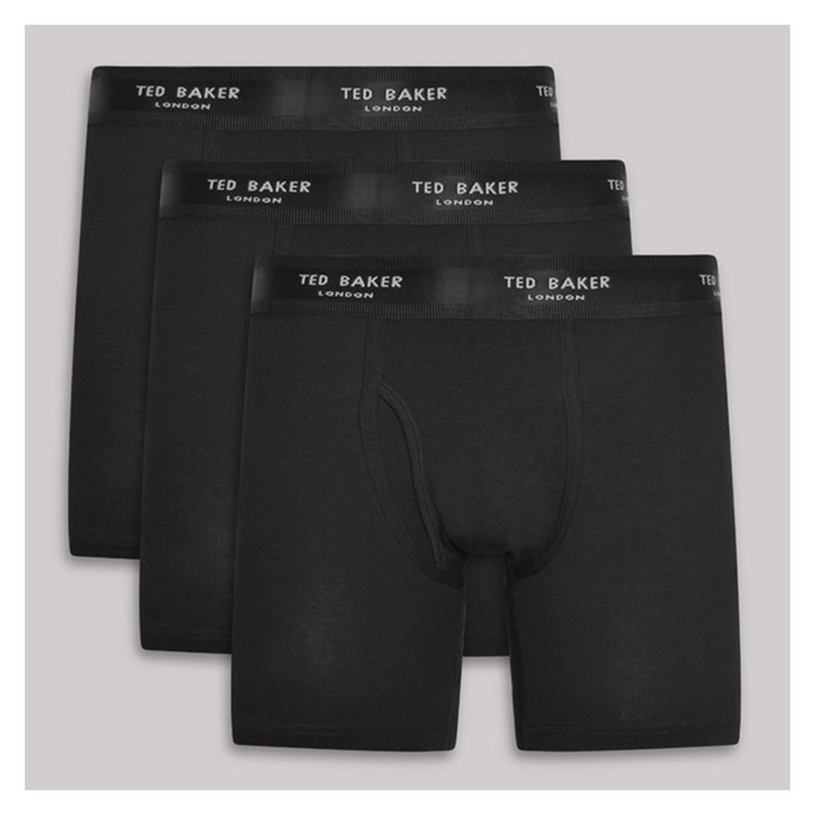 Black Ted Baker 3-Pack Cotton Boxer Brief main product photo