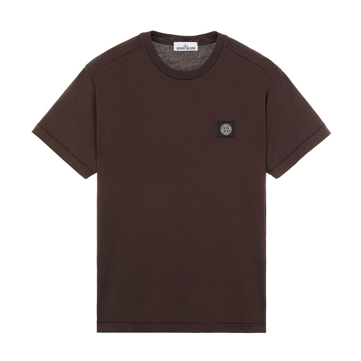 Brown Square Logo Cotton T-Shirt main product photo