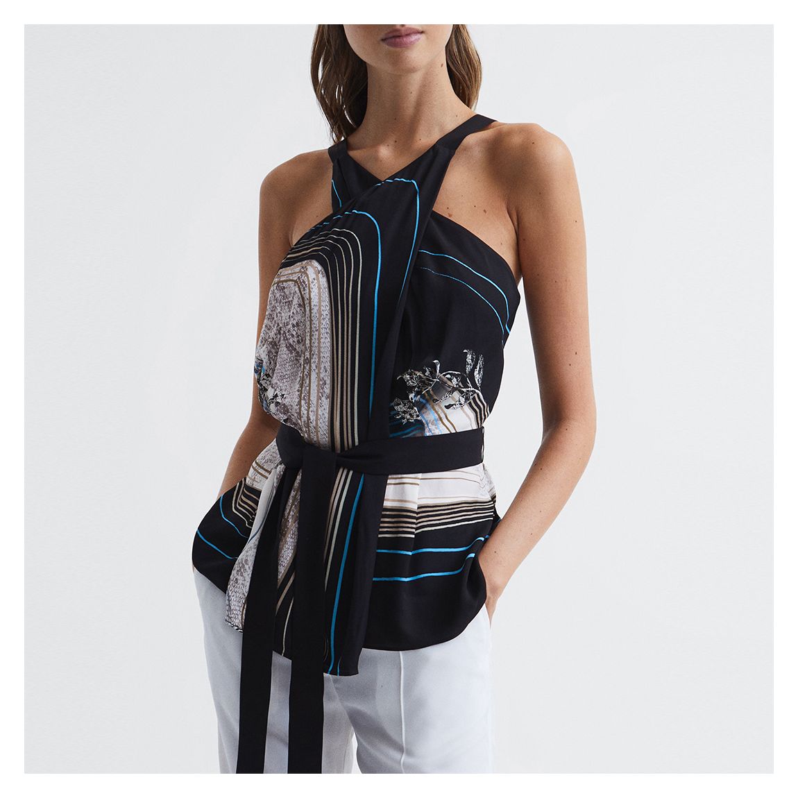 Black Faith Printed Top main product photo