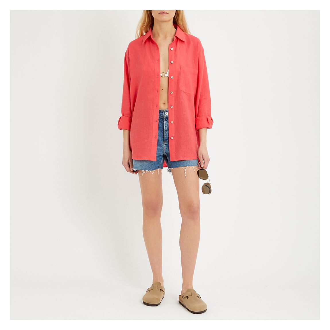 Geranium Linen Shirt main product photo