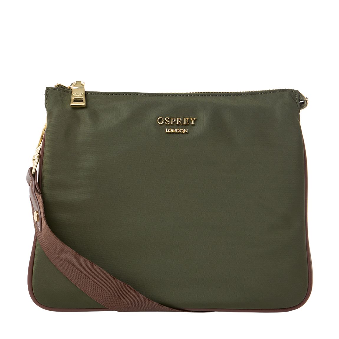 Olive Brown Trim Explorer Crossbody main product photo